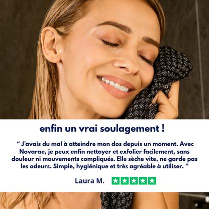 Serviette de douche exfoliante Novarae